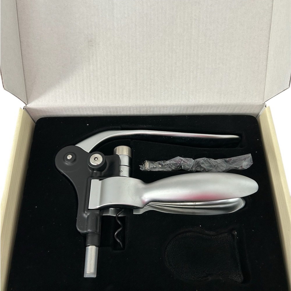 Silver and Black Wine Opener Set